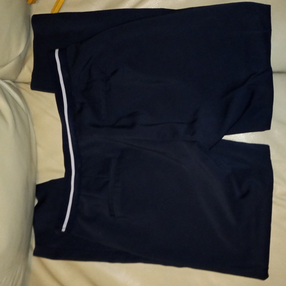 Zara Basic Turkey Women's Trousers Size US Large Navy Blue Pockets Elastic Waist - Picture 7 of 10